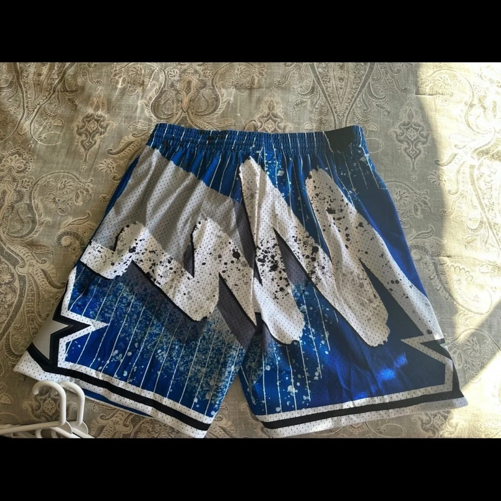 Mitchell & Ness Blue NBA Orlando Magic 1994-95 Hyper Hoops Swingman Shorts 2XL - Picture 2 of 8